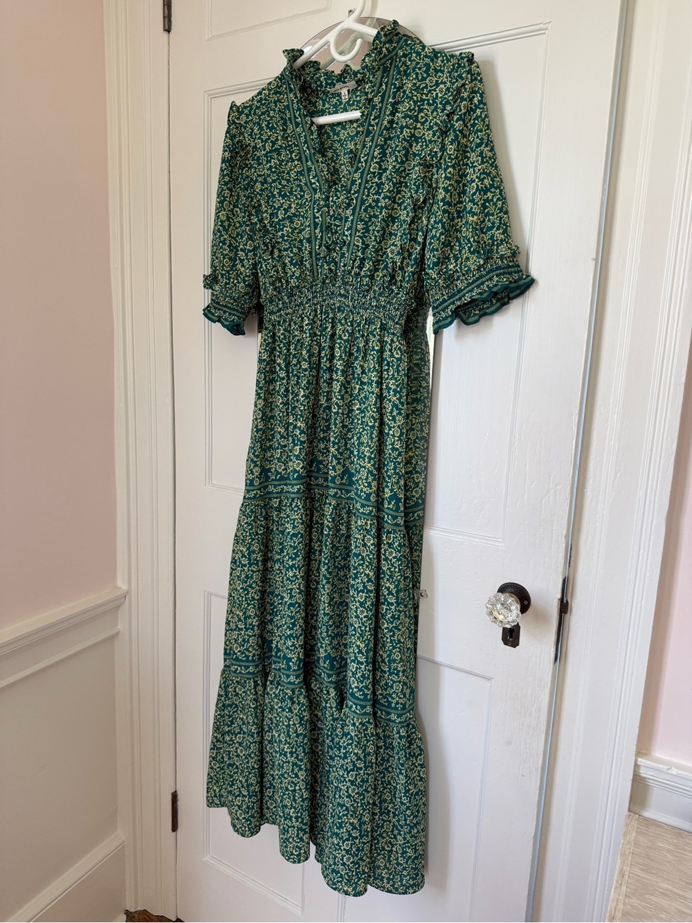 Max Studio Green Floral Maxi Dress